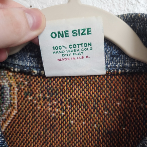 Vintage Sugar Street Weavers Boyds Bears Patriotic Jacket Size L-XL USA Damaged - Picture 6 of 16